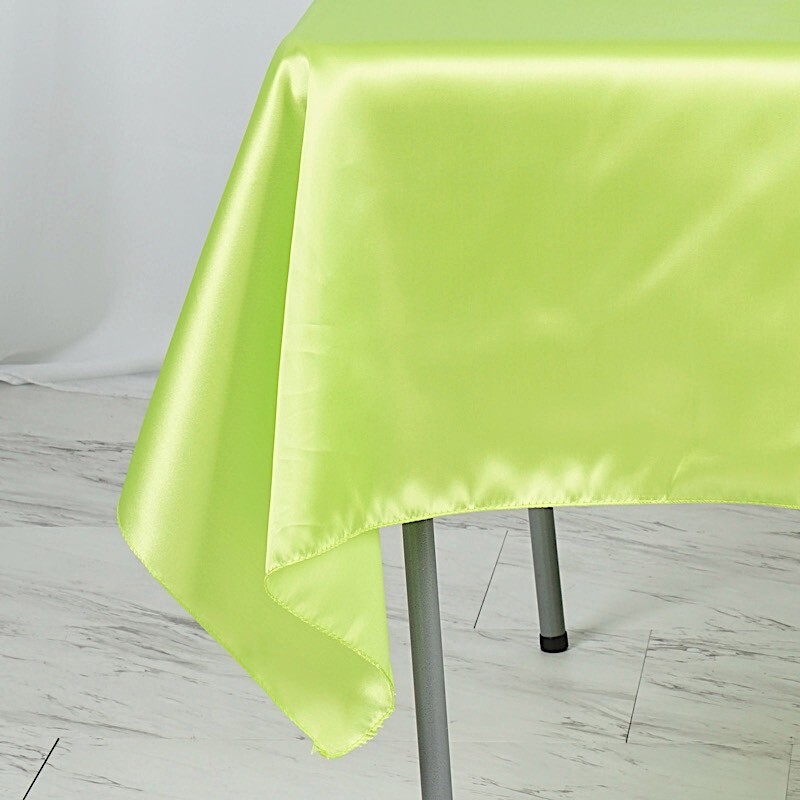 10 Pack 60" Square SATIN Overlays Wedding Party Decorations - Free Shipping SALE