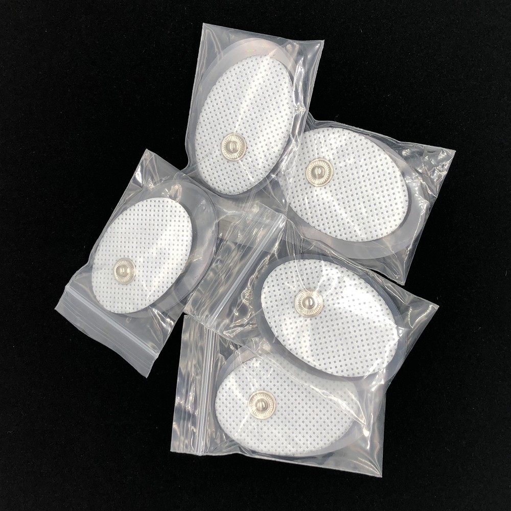 20pcs Tens Unit Small Electrode Pads Snap on Pad Replacement for Pulse Massagers