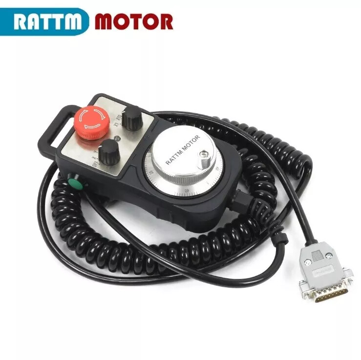 4 Axis DDCS V4.1 CNC Offline Motion Controller + Pendant Handwheel with E-stop