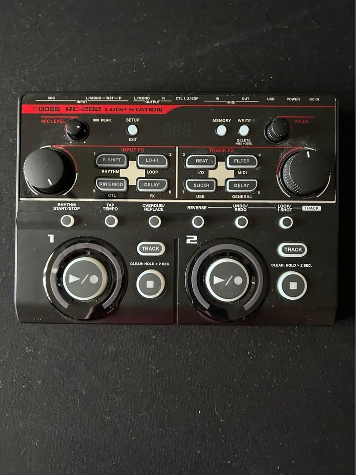 Boss RC202 Compact Tabletop Two-Track Loop Station