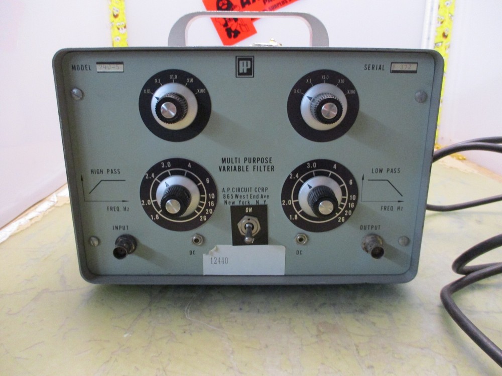 A.P. Circuit 240-5 multi purpose variable filter high & low pass [2*R-20.5]