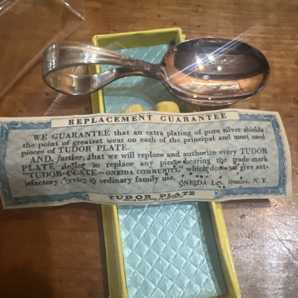 Oneida Large Silver Plated Spoon TUDOR Plate Community