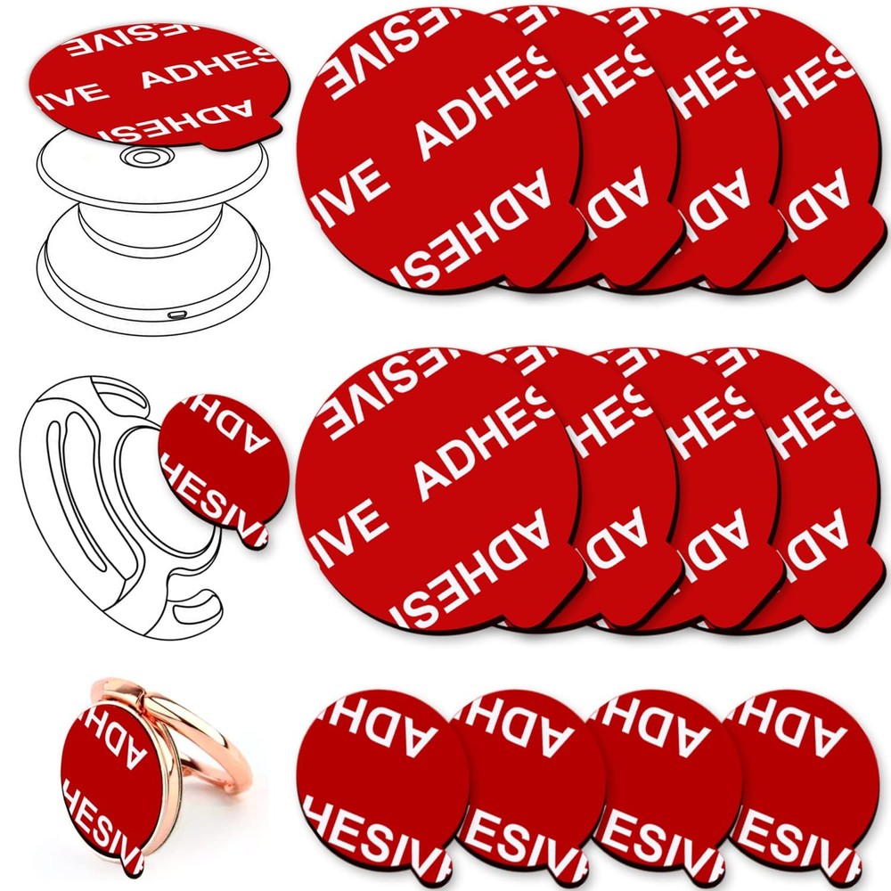 PKYAA 8 Pack Sticky Adhesive Compatible with Socket Base, Small, Style a