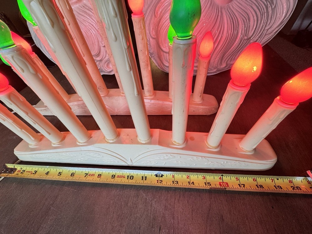 Two Vintage Christmas Candelabras