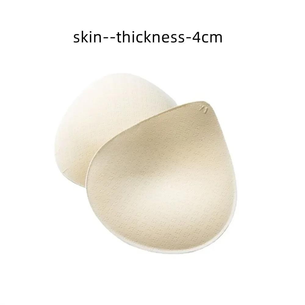 2PCS Thick Latex Bra Pads Push Up Breast Enhancer Removeable Bra Padding Inserts