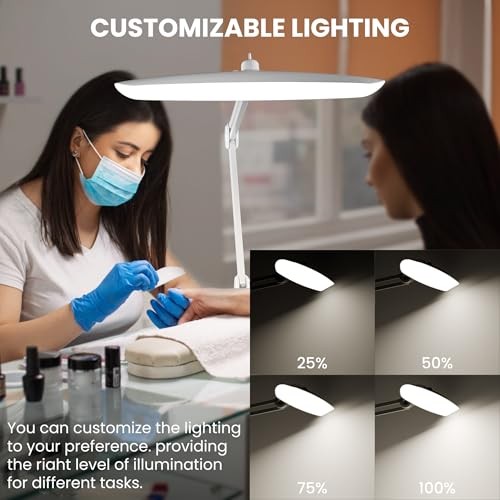 3000 Lumens Adjustable LED Desk Lamp & Task Lamp - Bright, Dimmable White