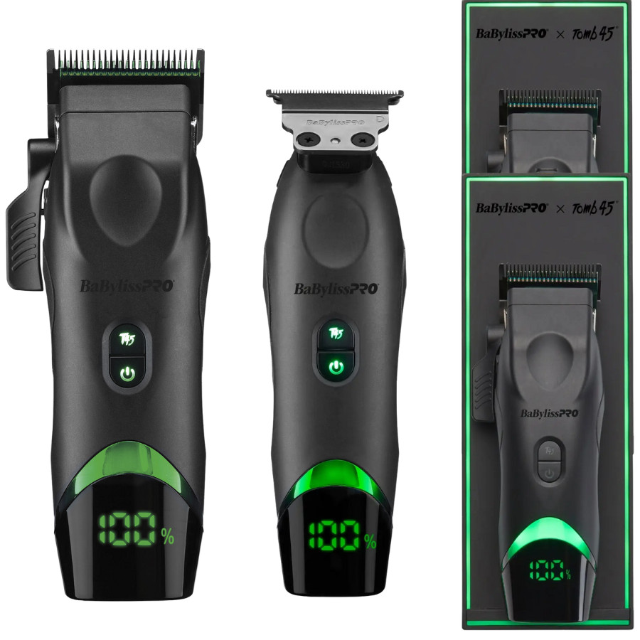 Babyliss Pro x Tomb45 Wireless Charging Clipper & Trimmer Combo | FXT45C +FXT45T