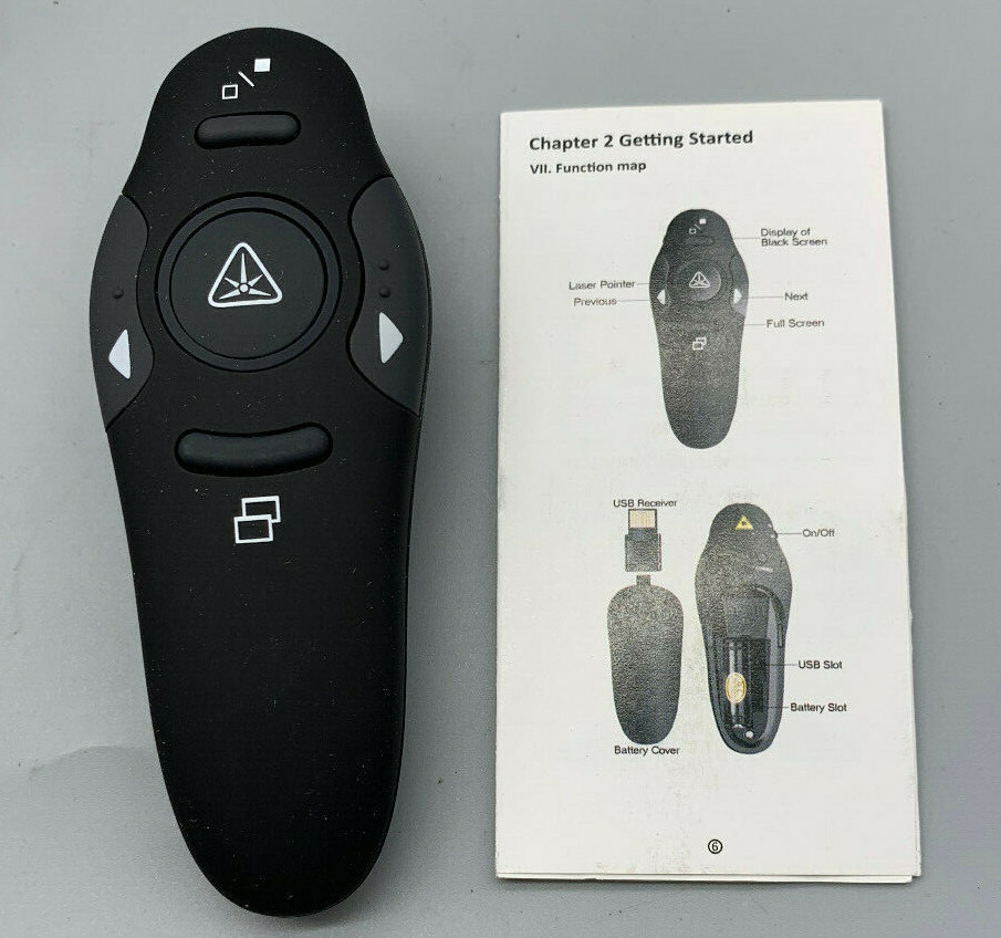 ILINKMUCH Wireless Presenter, RF 2.4GHz Remote Presentation USB Control PowerPoi