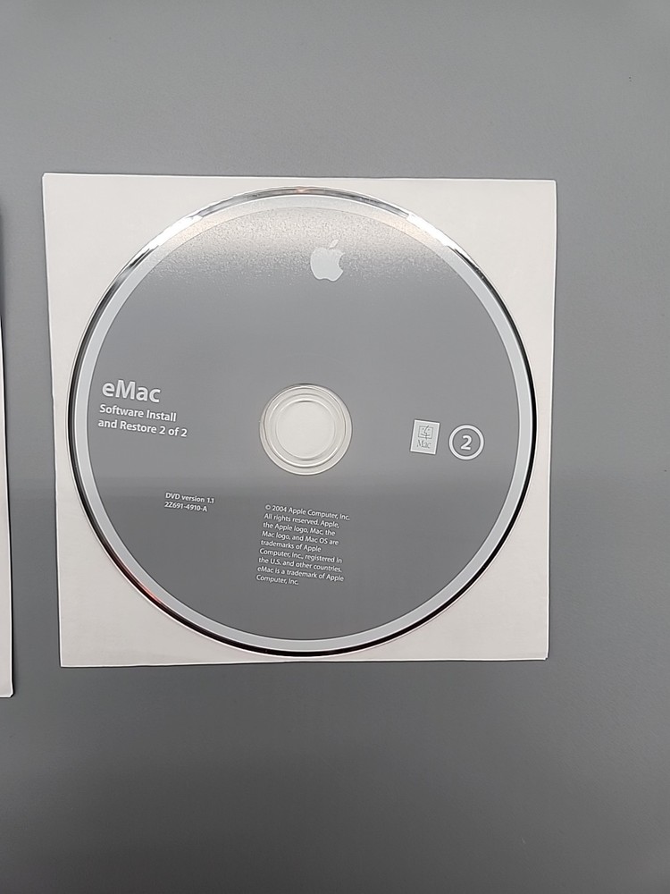 Apple eMac User Guide Software 2004 Install and Restore OS X 10.3.4