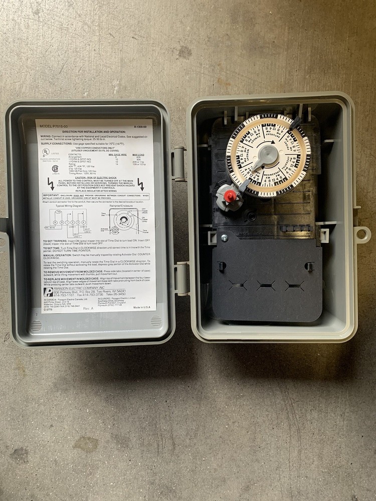 Paragon P7015 Timer
