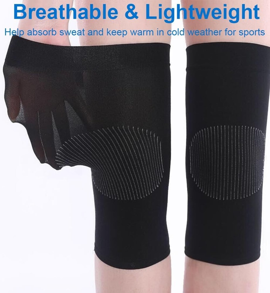 Thin Compression Knee Sleeves - Versatile Pain Relief for Active Lifestyles
