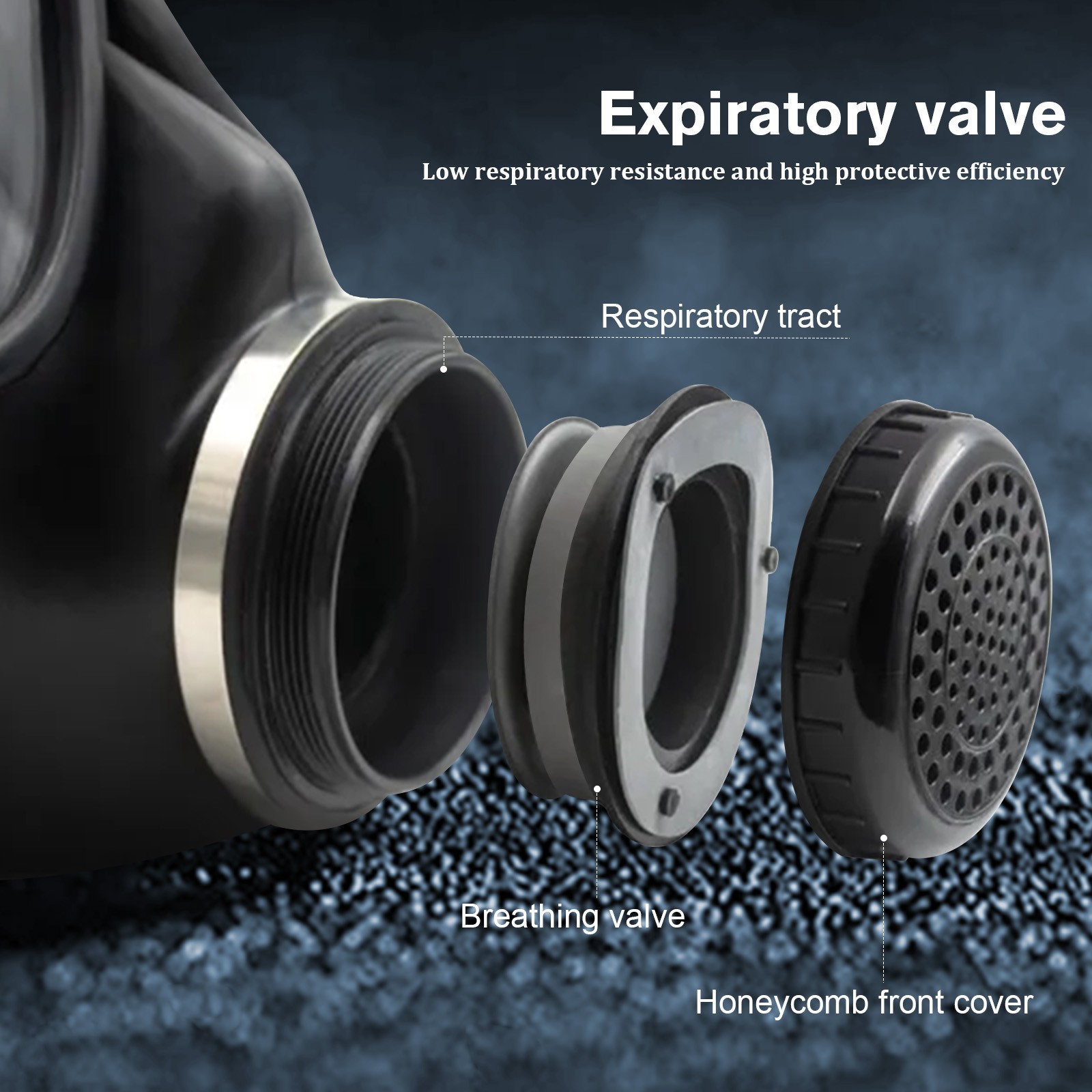 Full Face Gas Mask, Gas Masks Survival Nuclear and Chemical with 40Mm Activated