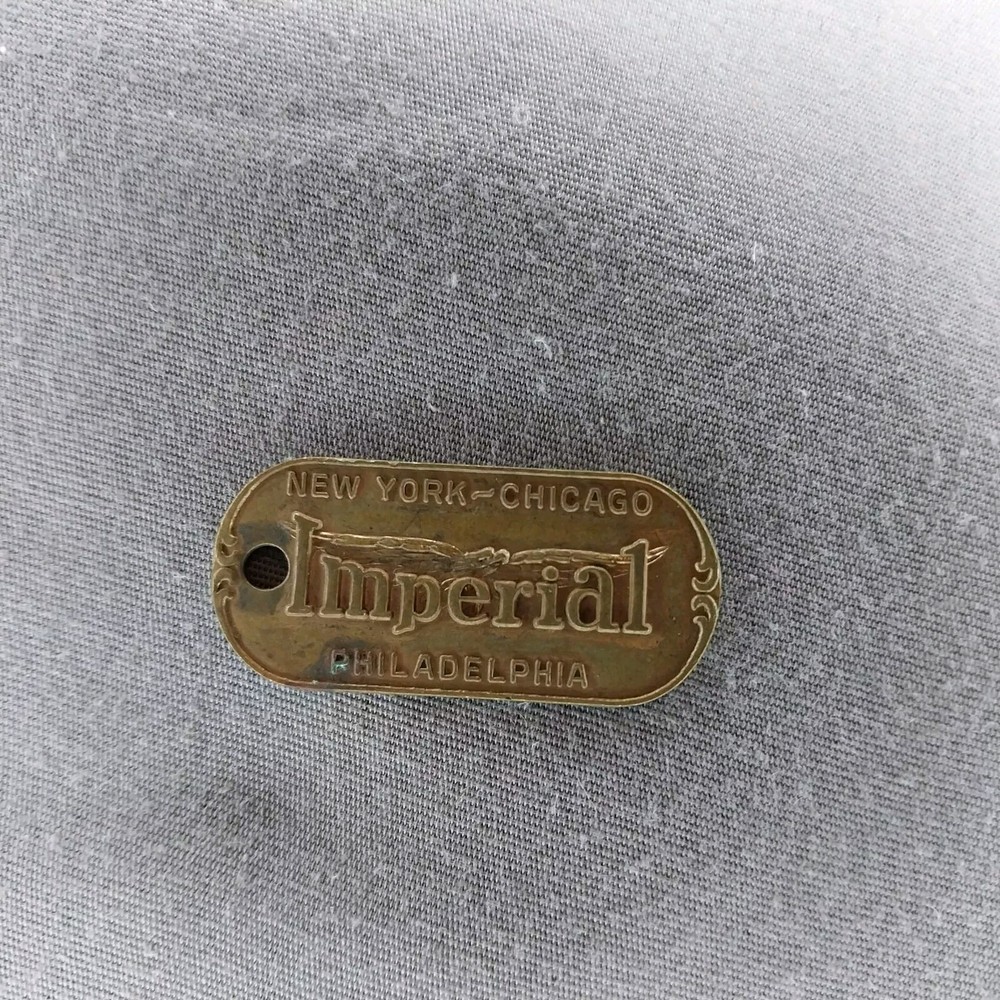 Imperial Type Metal Co. Metallurgical Laboratory Tag #1680 Return To