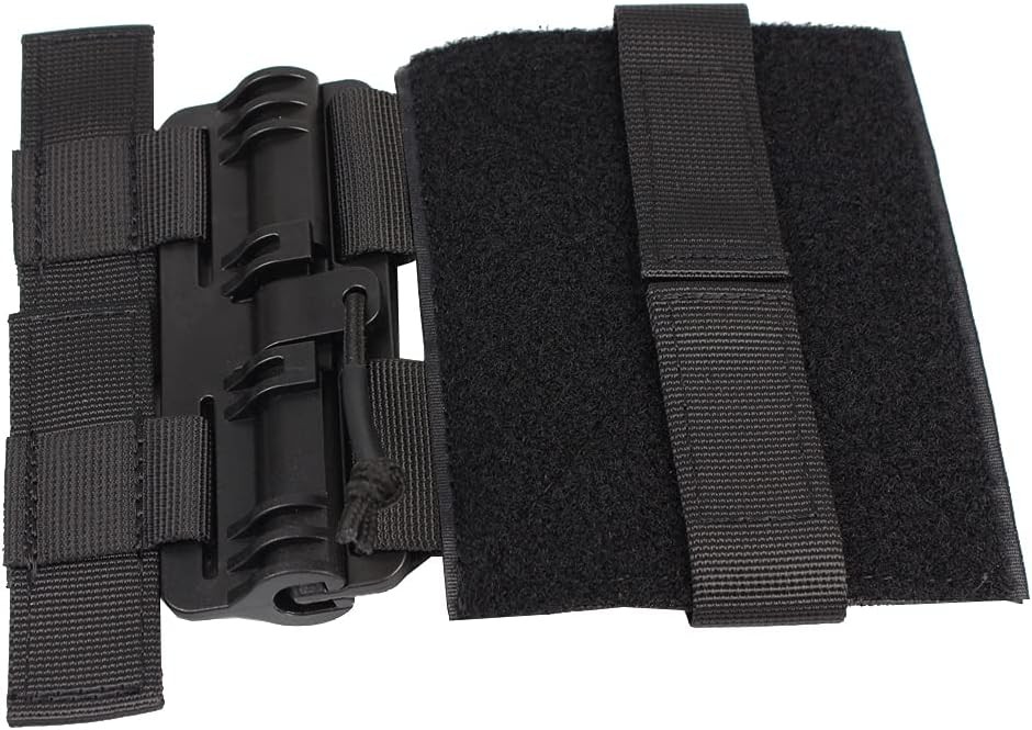 ROCOTACTICAL Quick Release Buckle Set,Single Point Molle One Size, Black