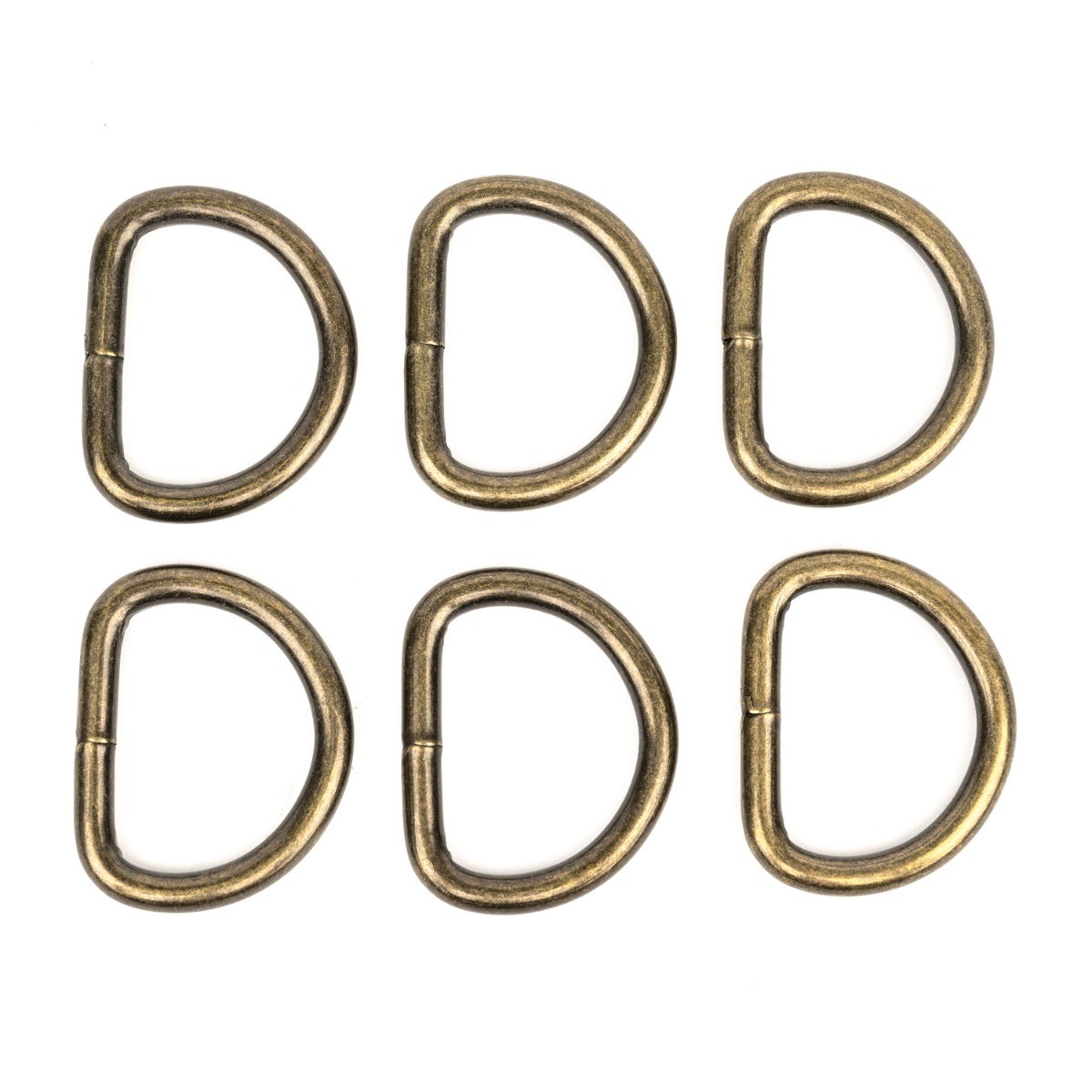 Country Brook Design® 1 Inch Antique Brass Heavy Welded D-Rings 10 Pack