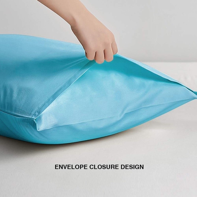 Microfiber King Pillowcases 20x36 Inch Envelope Closure Soft Durable 2 Pack New