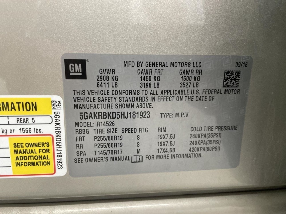 Fuse Box Engine Without Tow Package Fits 15-17 ENCLAVE 1014536