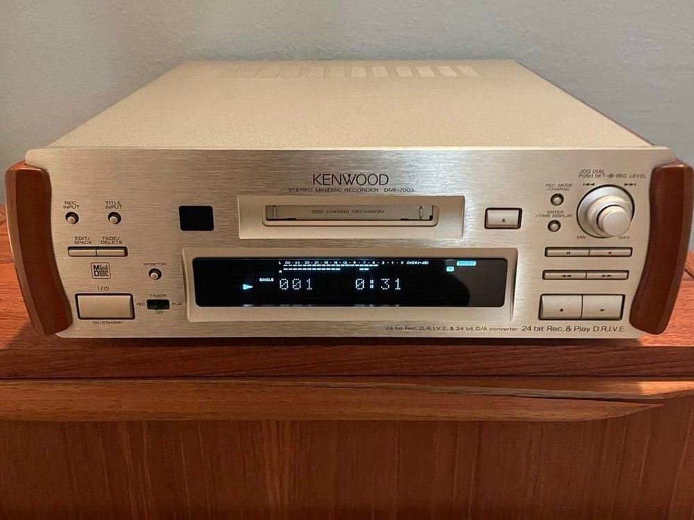 Kenwood DMF-7003 CD MD Player Deck Japan Working