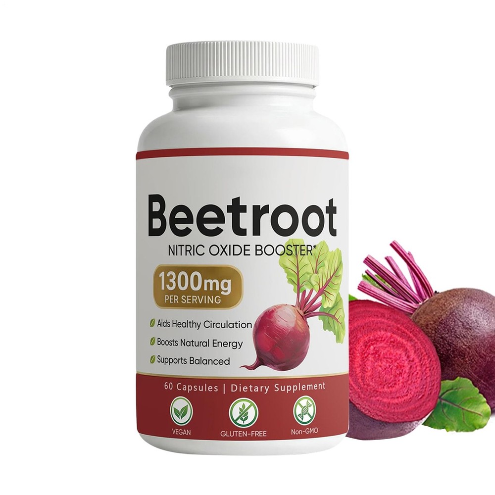 Lemeli Beetroot - 1300mg, Lemeli Beet Root Supplement 60 Capsules