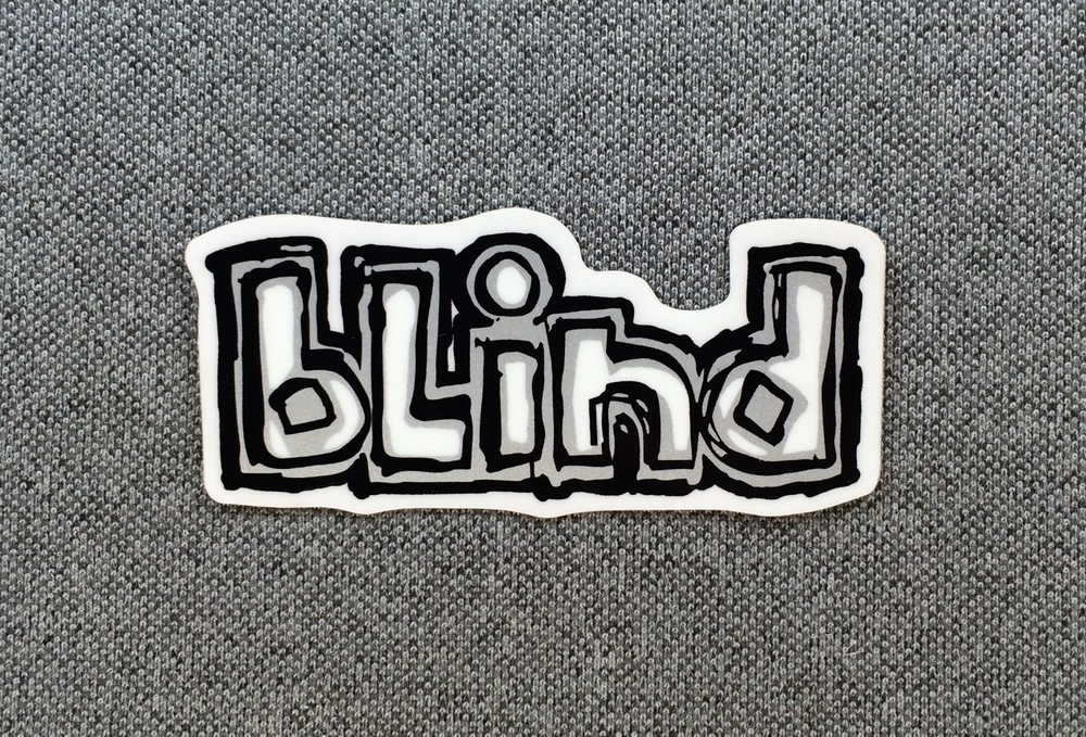 BLIND LOGO Skateboard Sticker 2.5" silver
