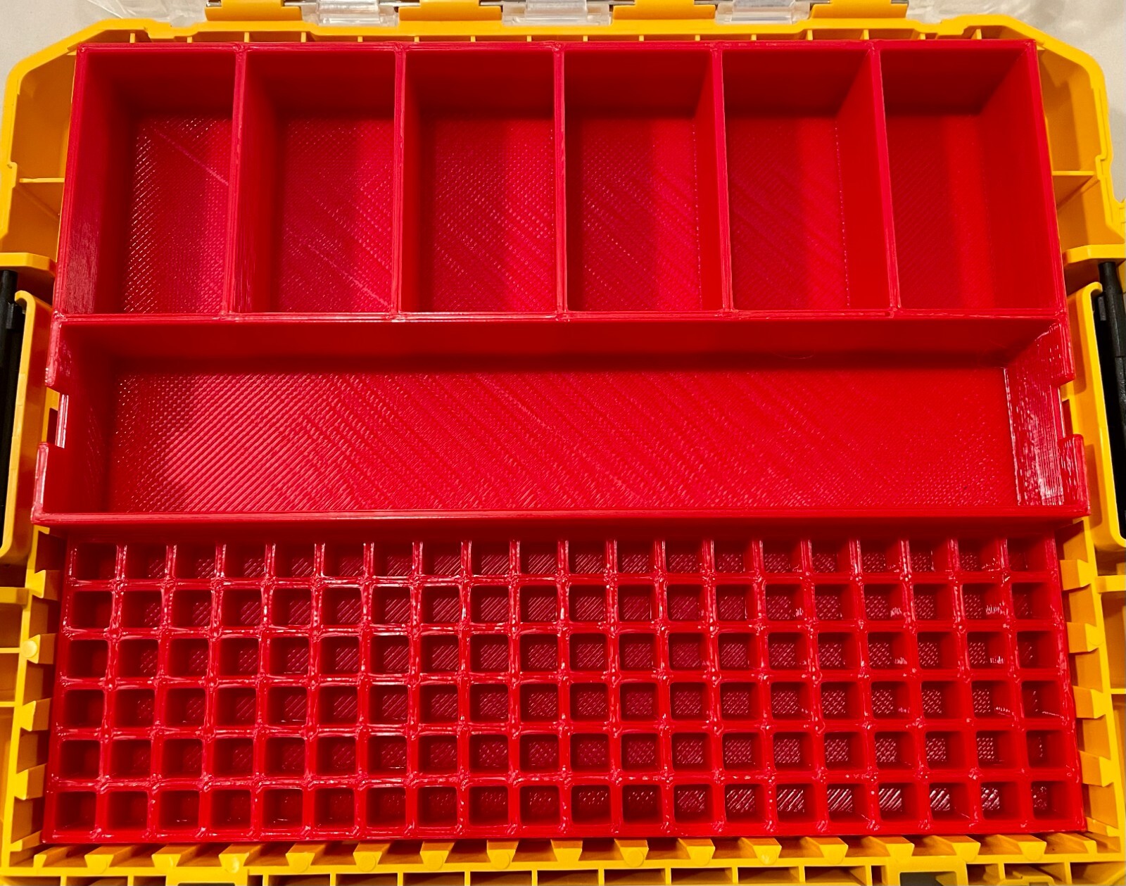 Impact bit holder insert for DEWALT Medium ToughCase (7 compartment + 120 bit)