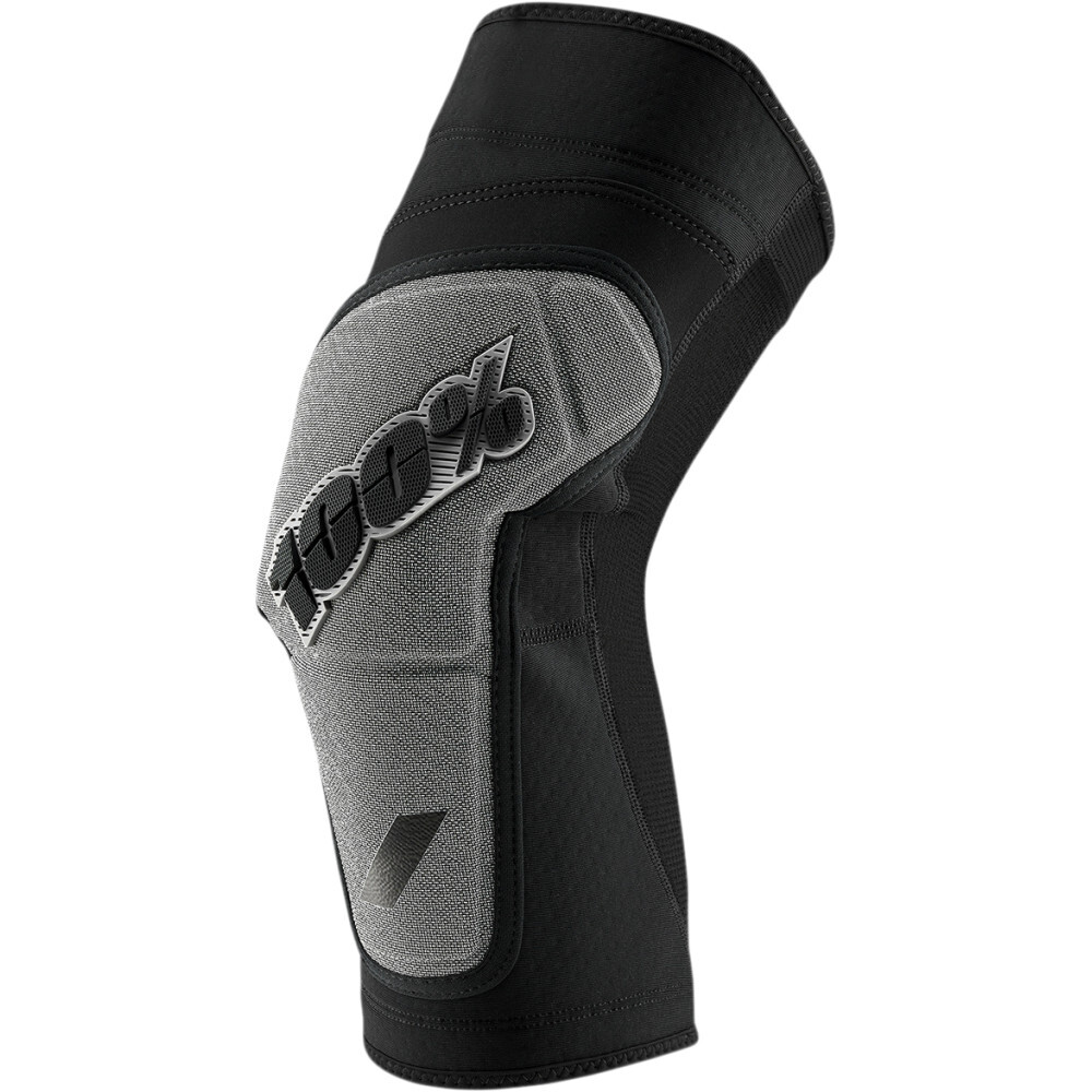 100% Ridecamp Knee Guards - Black/Gray | Medium