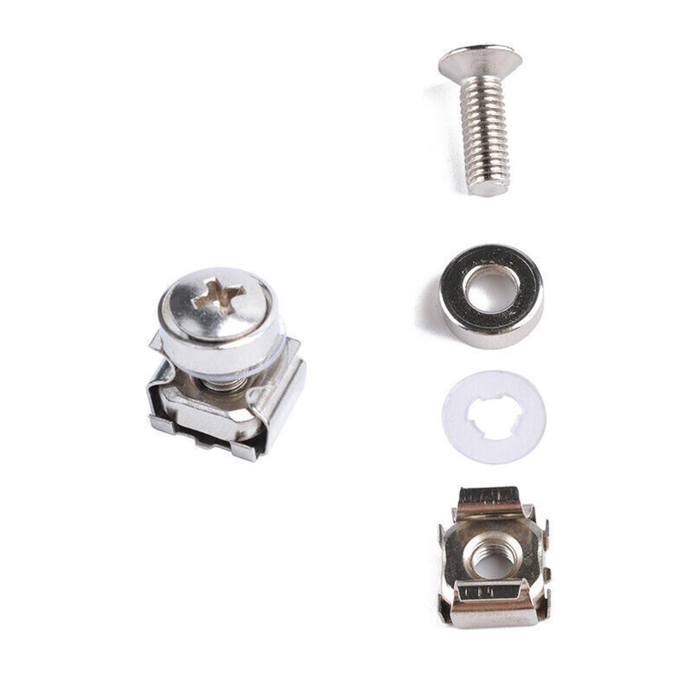 10pcs M5 Mounting Screws& Cage Nuts For Server Network AV Rackmount Equipment