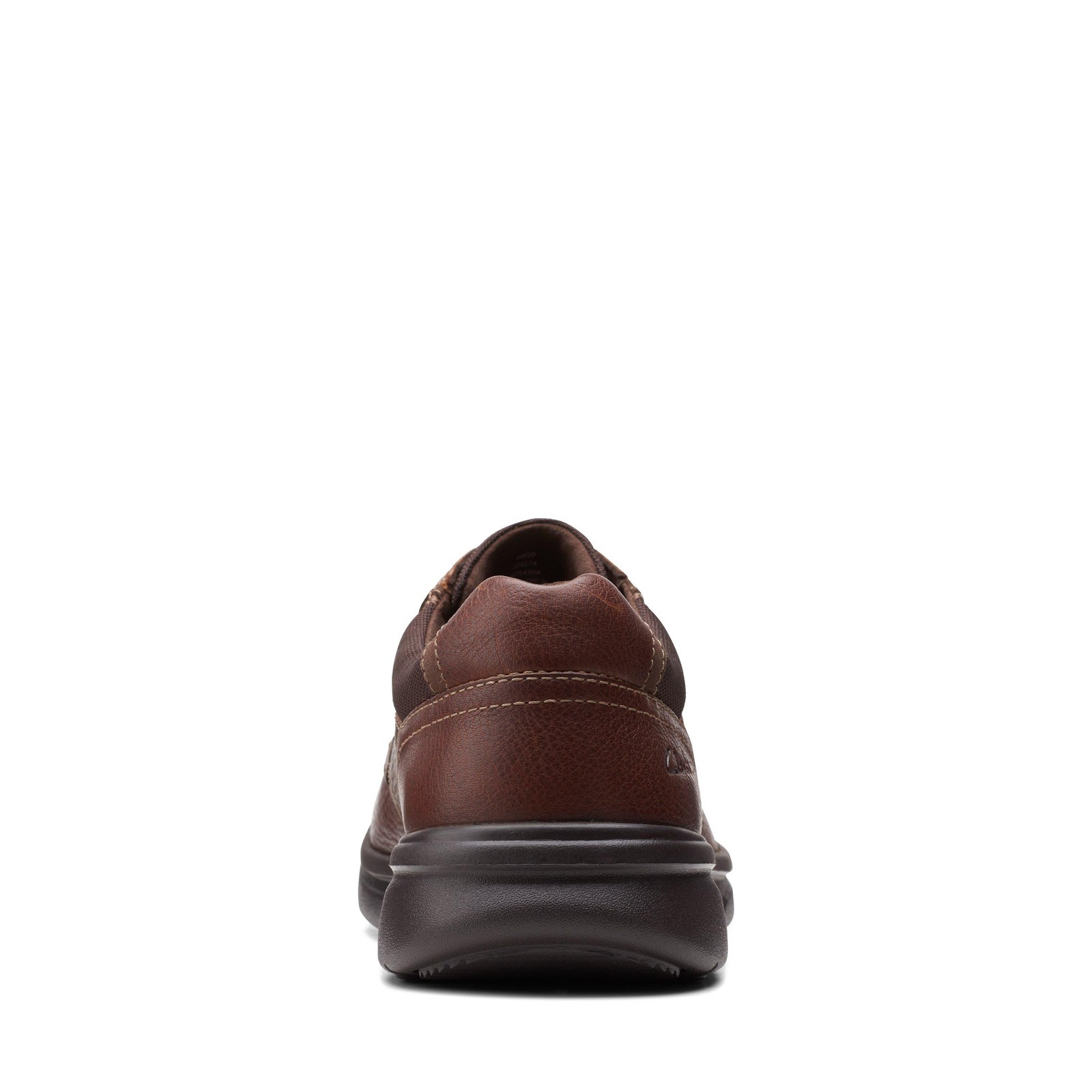 Clarks Mens Bradley Vibe Brown Leather Casual Shoes