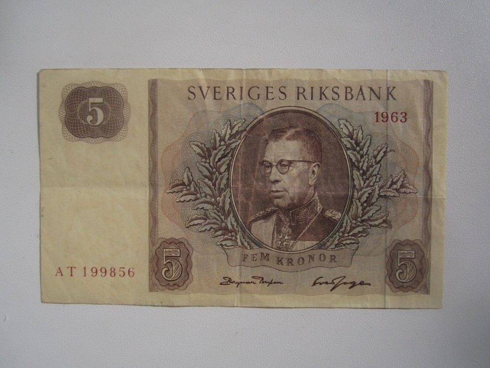 1963 SWEDEN 5 KRONOR