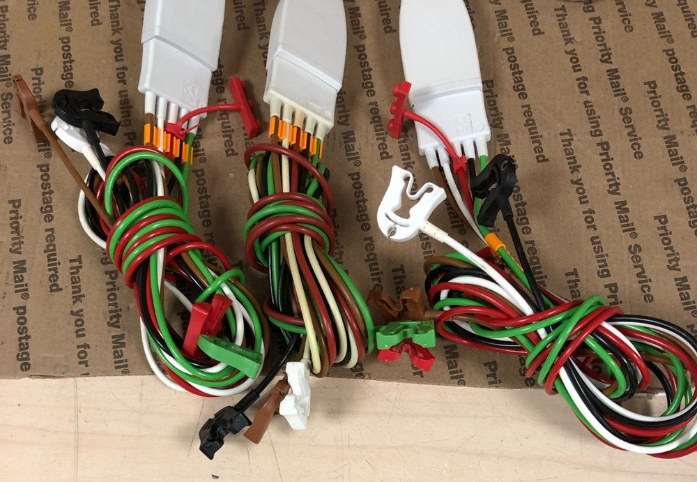 (X3) Philips M1668A M1968A ECG TRUNK CABLE with 5Lead GRABBER CABLE (UNTESTED)