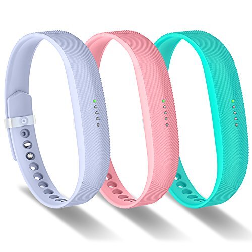 Compatible with Fitbit Flex 2 Bands,Replacement for Small B9:Lavender Pink Teal