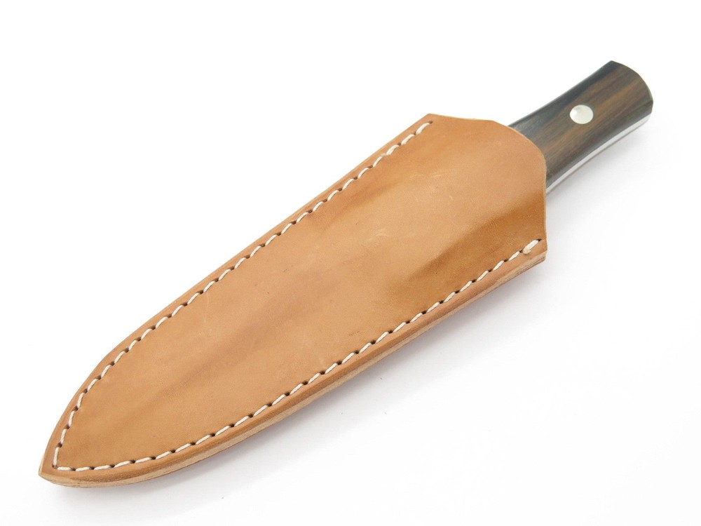Custom USA Leather Fixed 4" Blade Dagger Knife Boot Belt Clip Sheath