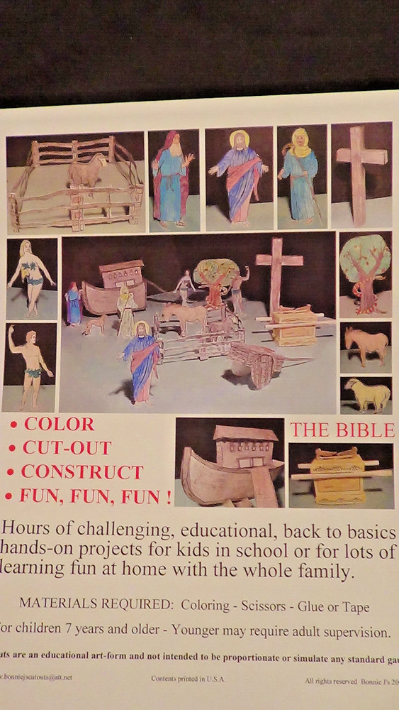 Paper Cutouts Art Project 14 piece Bible Theme