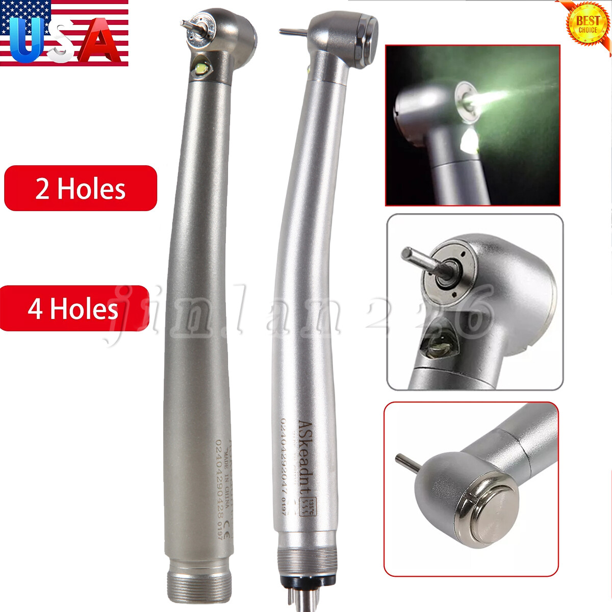 NSK Style Dental Fiber Optic LED E-generator high speed handpiece 2 Hole 4 Hole