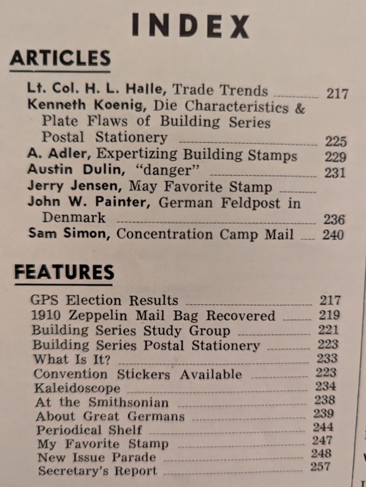 German Postal Specialist Jun 1965 Building Series Postal Stationary Denmark