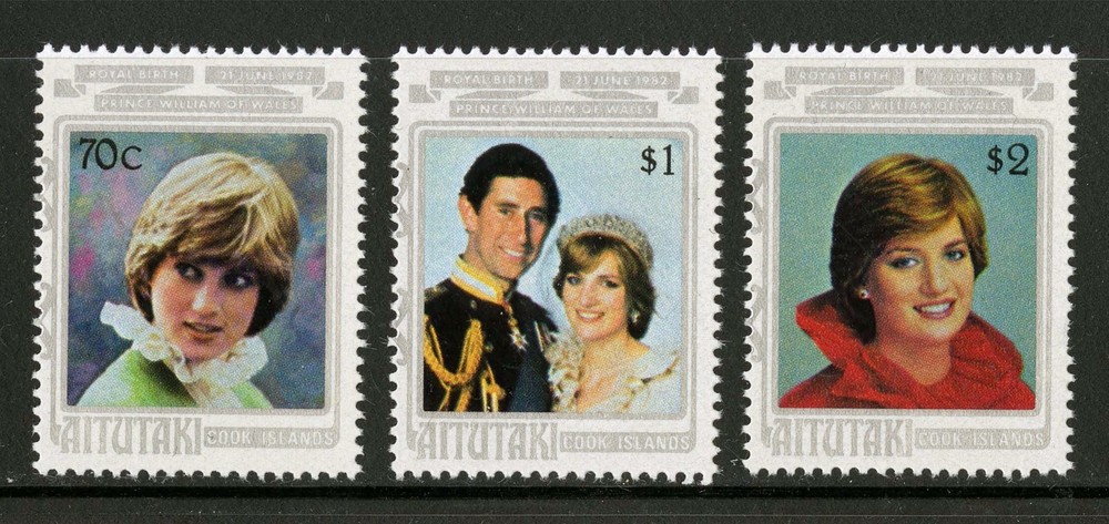 Aitutaki   1982   Scott # 268-270    Mint Never Hinged Set