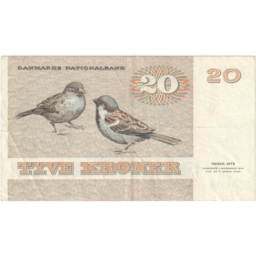 [#232703] Denmark, 20 Kroner, AU