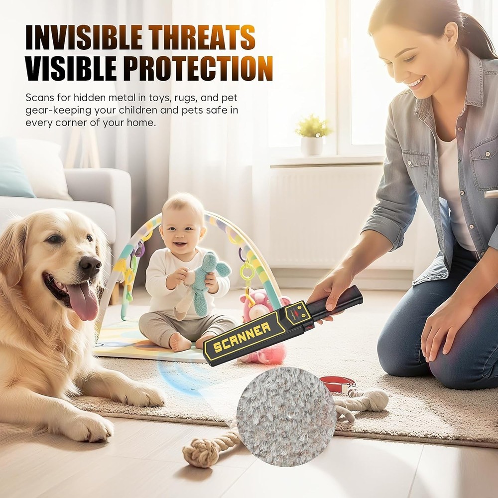 Durable Handheld Metal Detector - Essential Tool for Woodworkers & Security