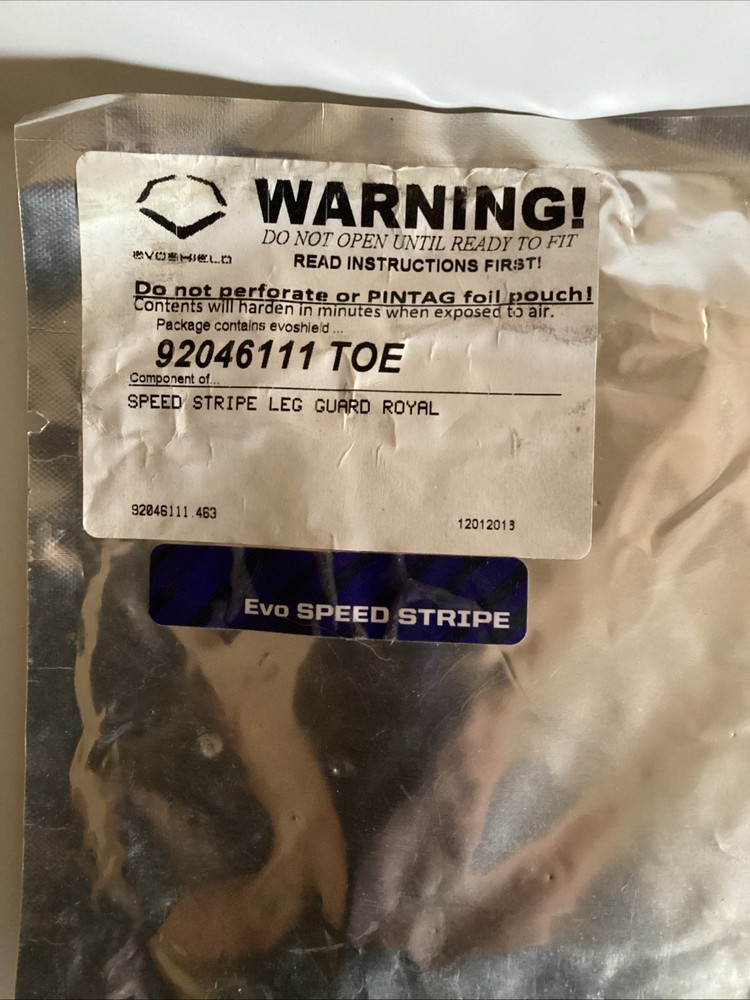 EvoShield TOE Replacement Speed Stripe Leg Guard Royal Blue New Sealed Free Ship