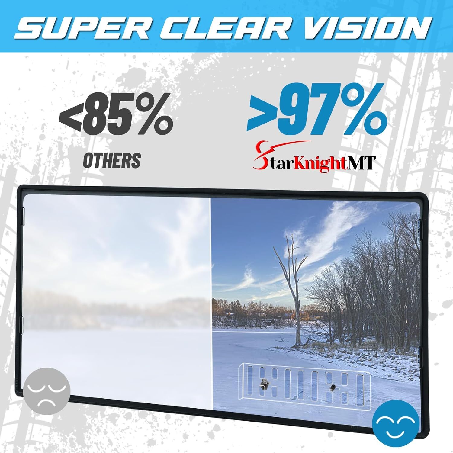 2-In-1 Vented UTV Full Windshield for 2019-2024 CFMOTO UFORCE 1000/1000 Window