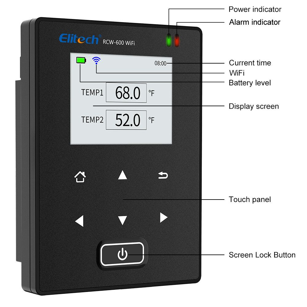 Elitech RCW-600WiFi 10PCS Temperature Data Logger w/External Temp Probes