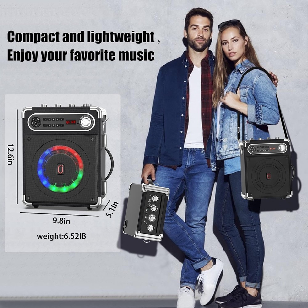 Multi-Function Karaoke Machine with Built-in Subwoofer - Perfect for Any Event