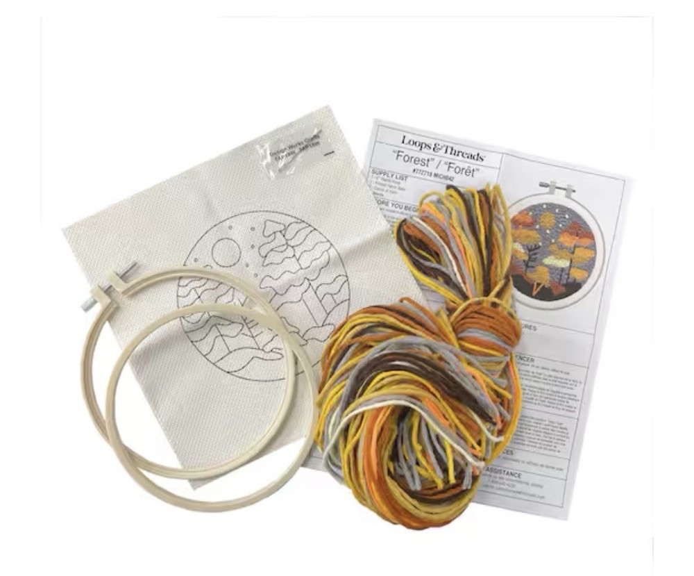6" Forest Punch Needle Kit by Loops & Threads®