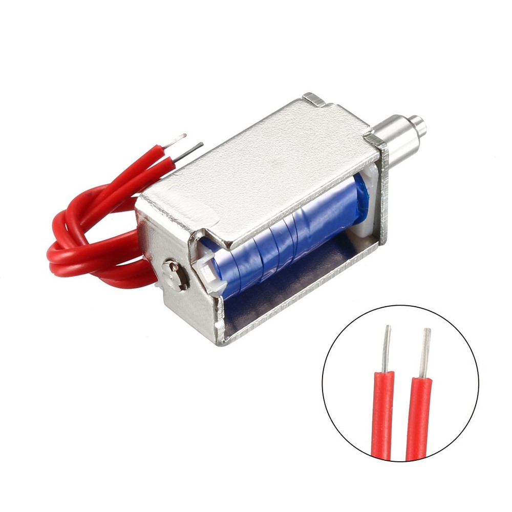 DC 12V 0.29A 4mm Electromagnetic Solenoid Lock Pull Type for Coin Acceptor