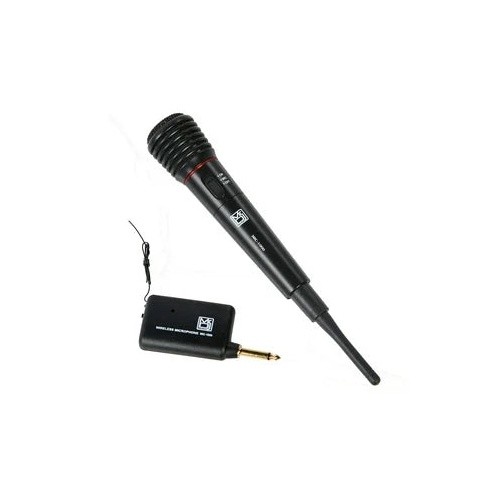 MR DJ MIC1000 Dual Function Wireless/Wired Black Handheld Microphone System