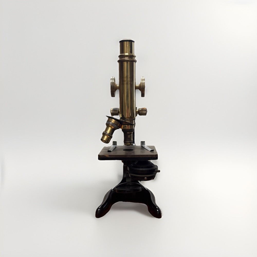Antique Brass Ernst Leitz Wetzlar Microscope (~1923)