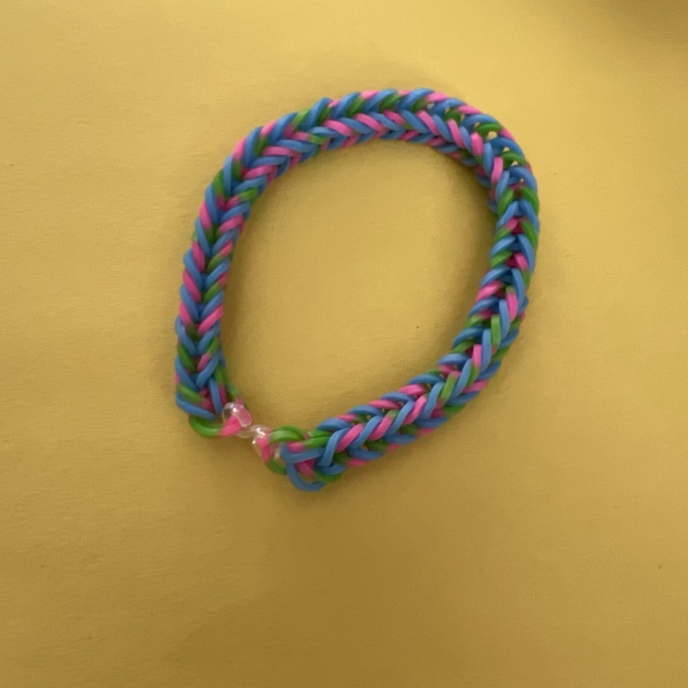 Handmade Fishtail Rainbow Loom Bracelets- 3 Bracelets