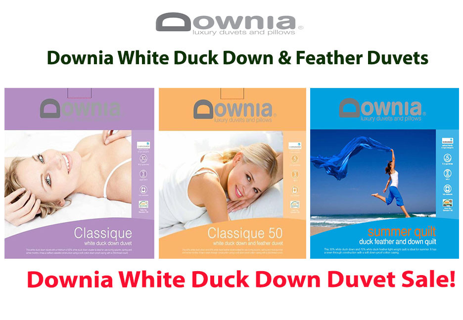 Downia White Duck Down & Feather Classique & Summer Collection Doona | Duvet