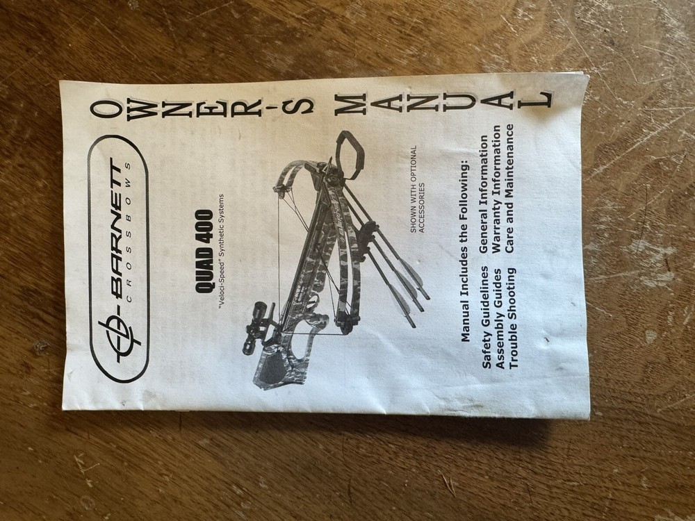 barnett quad 400 Crossbow Slightly Used