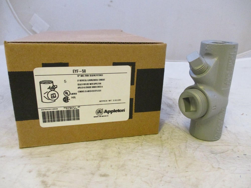 APPLETON EYF50  1/2" EXPLOSION PROOF SEAL OFF EYS CROUSE HINDS